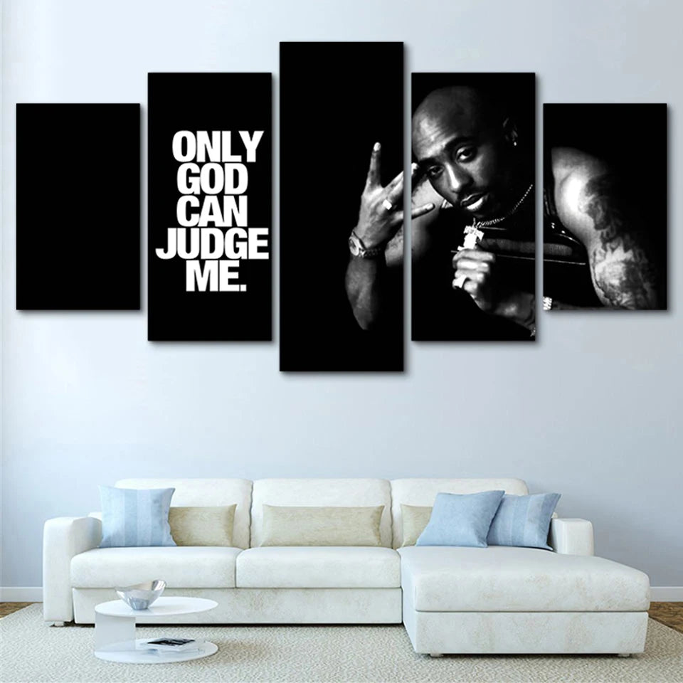 5 Piece Tupac Amaru Shakur Art Print Poster
