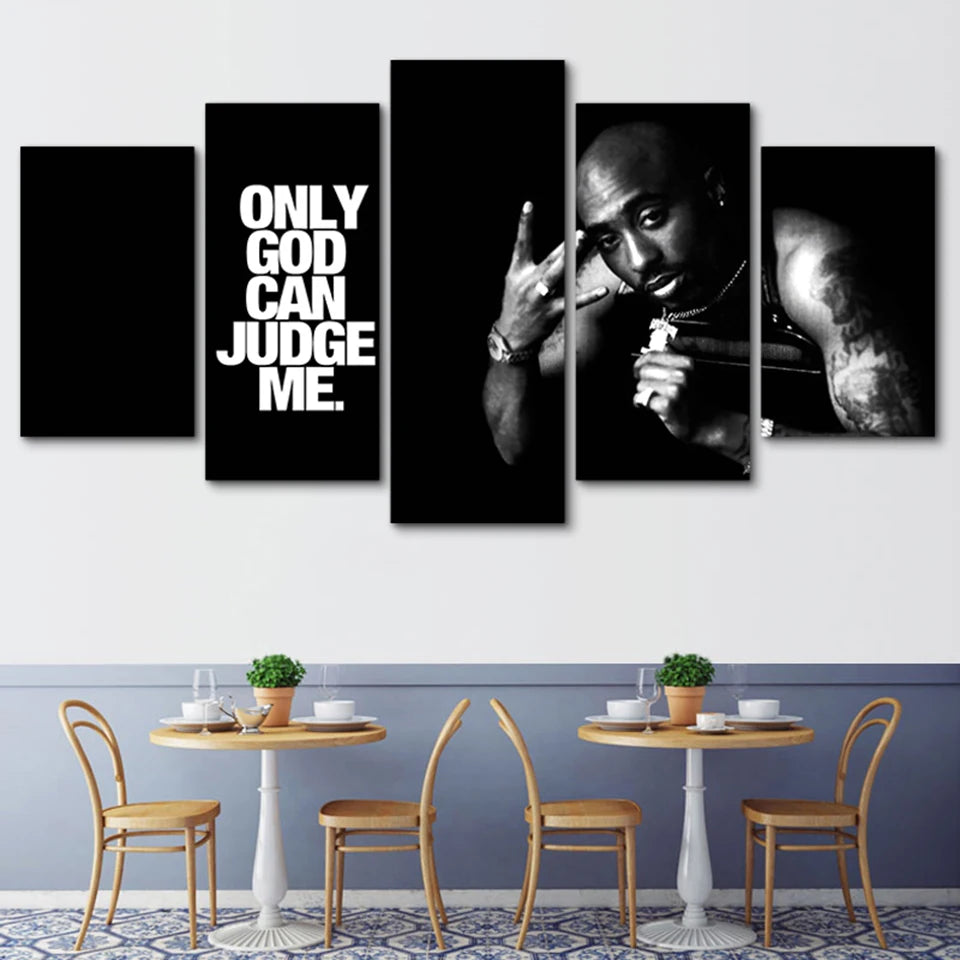 5 Piece Tupac Amaru Shakur Art Print Poster