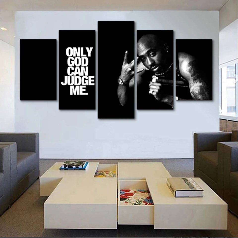 5 Piece Tupac Amaru Shakur Art Print Poster