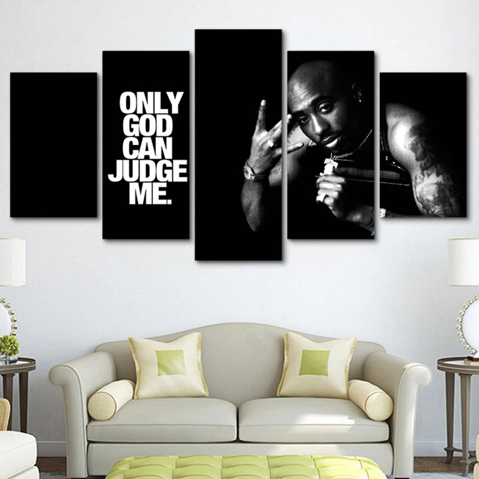 5 Piece Tupac Amaru Shakur Art Print Poster