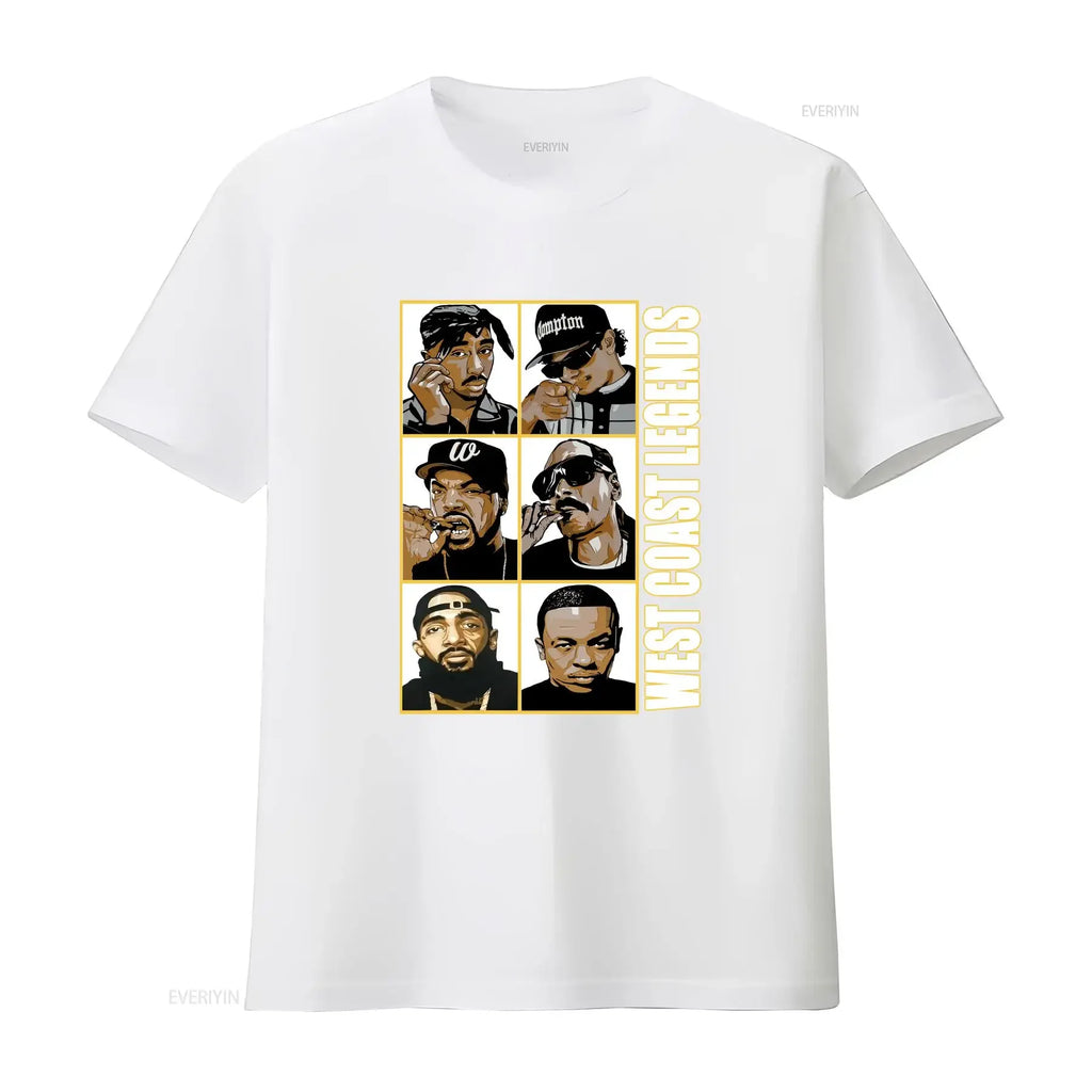 West Coast Legends Rappers Vintage T-Shirt