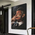 Thomas Shelby Smoking Canvas