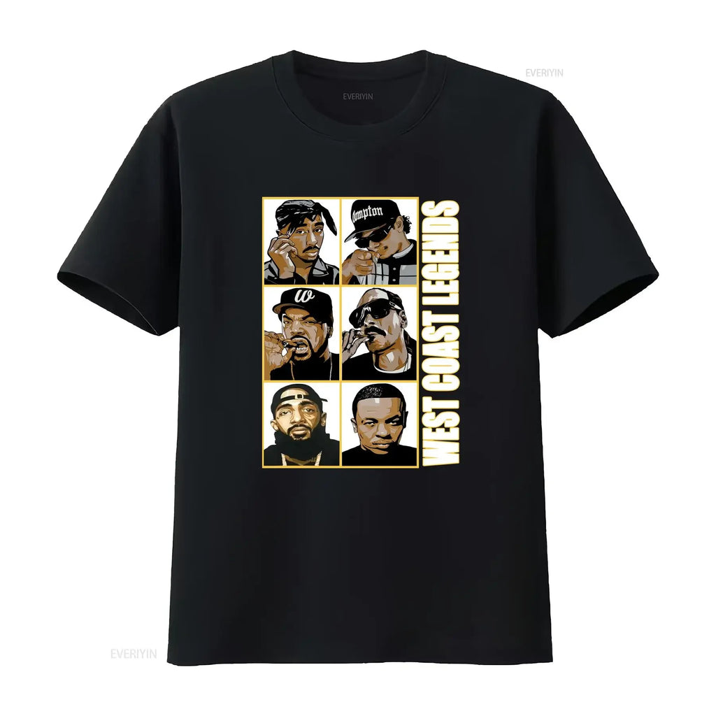 West Coast Legends Rappers Vintage T-Shirt