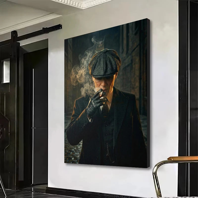 Thomas Shelby Smoking Canvas